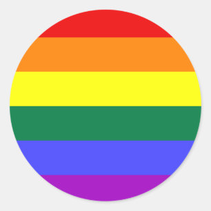 LGBT Gay Pride Rainbow Ronde Sticker