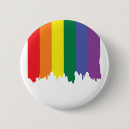 LGBT Gay Pride Rainbow Running Paint Ronde Button 5,7 Cm