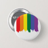 LGBT Gay Pride Rainbow Running Paint Ronde Button 5,7 Cm (Voorkant /achterkant)