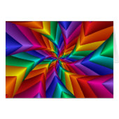 LGBT Gay Pride Rainbow Spiral Fractal Infinity (Voorkant Horizontaal)