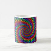 LGBT Gay Pride Rainbow Spiral Fractal Infinity! Koffiemok (Center)