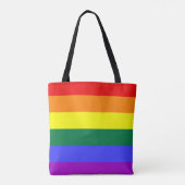 LGBT Gay Pride Rainbow Tote Bag (Achterkant)