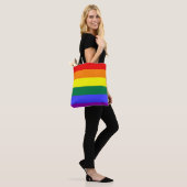LGBT Gay Pride Rainbow Tote Bag (Op model)