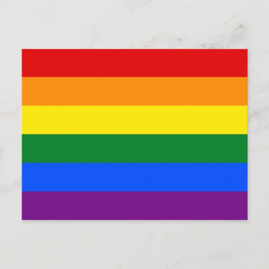 LGBT Gay Pride Rainbow-vlag Briefkaart (Voorkant)