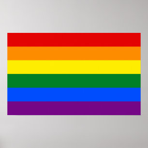 LGBT Gay Pride Rainbow-vlag Poster