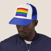 LGBT Gay Pride Rainbow-vlag Trucker Pet (In situ)