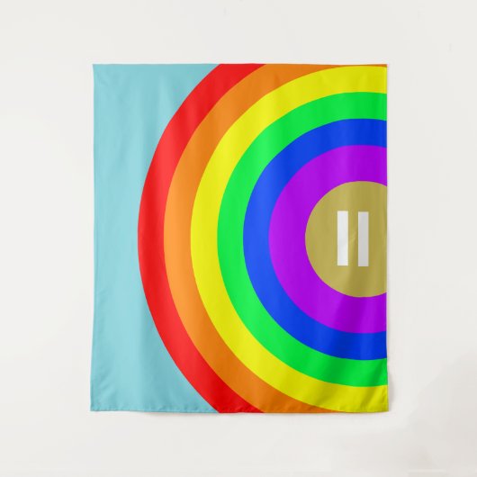 LGBT Gay Pride Rainbow Wall Tapestry Wandkleed (Voorkant)
