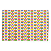 LGBT Gay Pride Regenboog Hart Patroon Kussensloop (Achterkant)