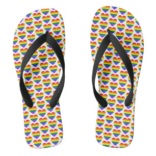 LGBT Gay Pride Regenboog Hart Patroon Teenslippers