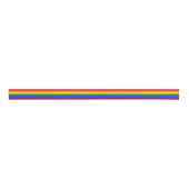 LGBT Gay Pride Regenboogvlag 6 Stripes Grosgrain Lint (Voorkant)