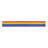 LGBT Gay Pride Regenboogvlag 6 Stripes Grosgrain Lint (Voorkant)