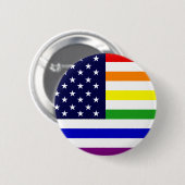 LGBT/Gay Pride USA-Button Ronde Button 5,7 Cm (Voorkant /achterkant)