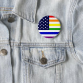 LGBT/Gay Pride USA-Button Ronde Button 5,7 Cm (In situ)
