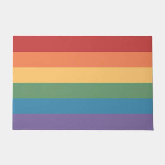 LGBT Gay Pride Vlag Regenboog Deurmat (Voorkant)