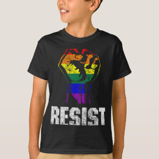LGBT Gay Pride-vlag verzet zich T-shirt