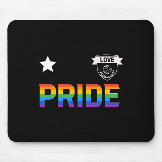 Lgbt Gay Pride Voetbalshirt  Muismat (Voorkant)