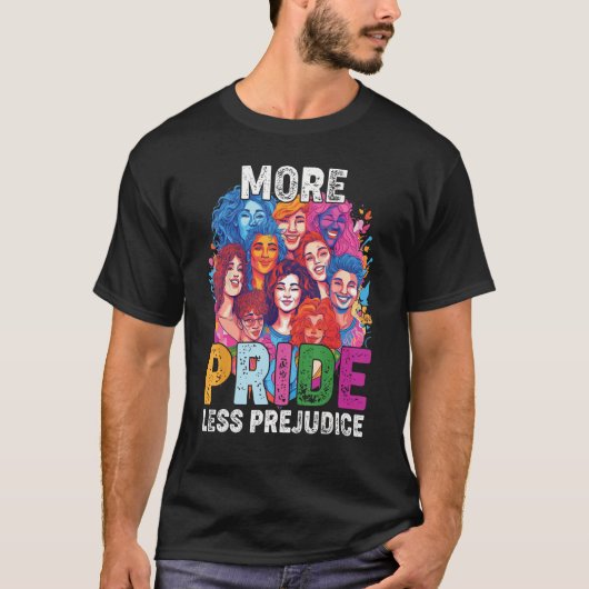 LGBT Gay Proud Ally Pride Maand Meer Pride Minder  T-shirt (Voorkant)