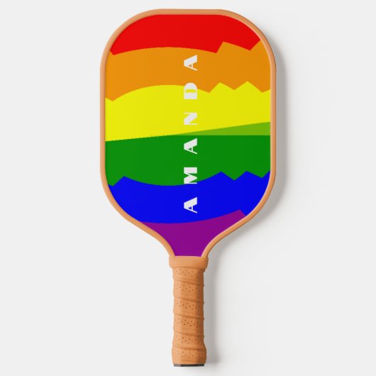 LGBT Gay Queer Pride Celebration Pickleball Paddle (Voorkant)