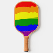 LGBT Gay Queer Pride Celebration Pickleball Paddle (Achterkant)