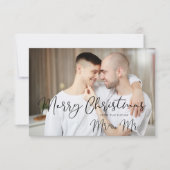 LGBT Gay Simple Mr & Mr Christmas Couple Wedding (Voorkant)