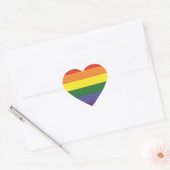 LGBT (Gay) Vlag Hart Sticker (Envelop)