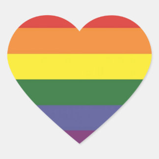 LGBT (Gay) Vlag Hart Sticker