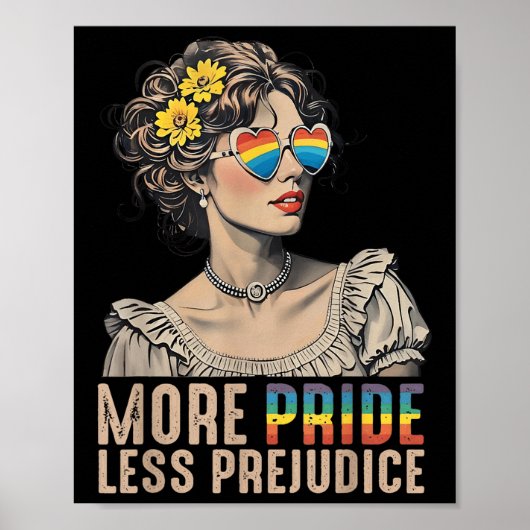 Lgbt Gelijke Rechten Meer Trots Minder Vooroordeel Poster (Voorkant)