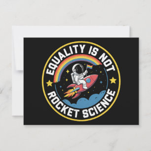 Lgbt-gelijkheid is geen raketwetenschap Pride Ally Briefkaart
