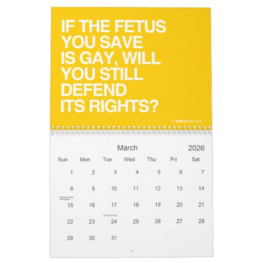 LGBT-GELIJKHEIDSCALENDAR KALENDER (Mar 2026)