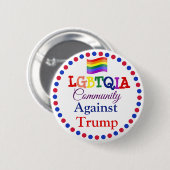 LGBT-gemeenschap tegen Donald Trump-Button Ronde Button 5,7 Cm (Voorkant /achterkant)