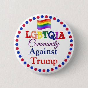 LGBT-gemeenschap tegen Donald Trump-Button Ronde Button 5,7 Cm
