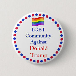 LGBT-gemeenschap tegen Donald Trump-Button Ronde Button 5,7 Cm