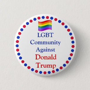 LGBT-gemeenschap tegen Donald Trump-Button Ronde Button 5,7 Cm