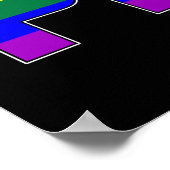 LGBT Gemini Pride Flag Zodiac Sign Poster (Hoek)