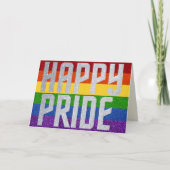 LGBT Glitter Happy Pride-Kaart Kaart (Voorkant)