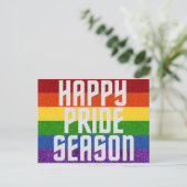 LGBT Glitter Happy Pride Season Kaart (Staand voorkant)