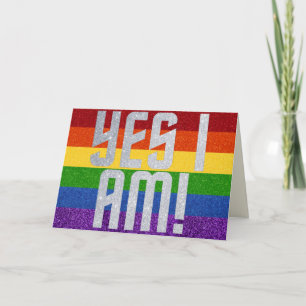 LGBT Glitter Ja, dat ben ik. Komende Kaart