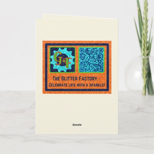 LGBT Glitter Live Good Be True Kaart (Achterkant)