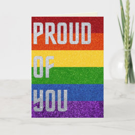 LGBT Glitter Proud van u Kaart
