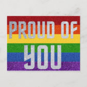 LGBT Glitter Proud van u Kaart (Voorkant)