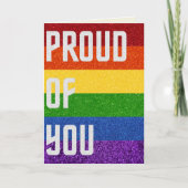 LGBT Glitter Proud van u Kaart (Voorkant)