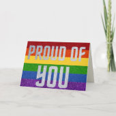 LGBT Glitter Proud van u Kaart (Voorkant)