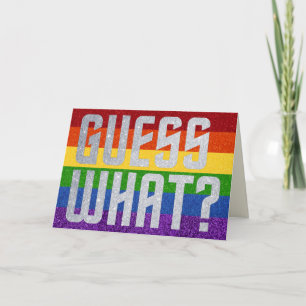 LGBT Glitter raad wat? Komende Kaart
