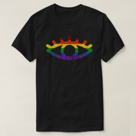 LGBT Glitter Rainbow Eye T-shirt