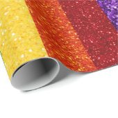 LGBT Glitter Rainbow Pride Flag Cadeaupapier (Rol Hoek)