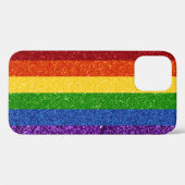 LGBT Glitter Rainbow Pride Flag Case-Mate iPhone Case (Achterkant (horizontaal))