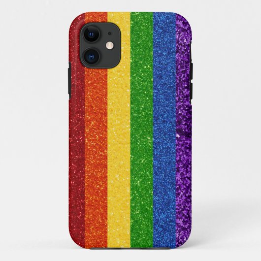 LGBT Glitter Rainbow Pride Flag Case-Mate iPhone Case (Achterkant)