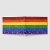 LGBT Glitter Rainbow Pride Flag Gastenboek (Volledig)