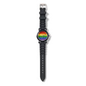 LGBT Glitter Rainbow Pride Flag Horloge (Bandje)