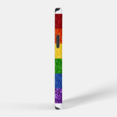 LGBT Glitter Rainbow Pride Flag iPhone Hoesje (Rechterkant)